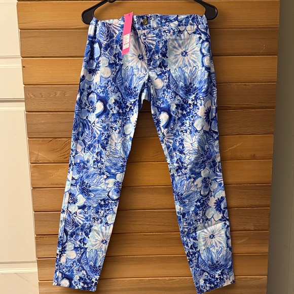Lilly Pulitzer Denim - Lilly Pulitzer Blue Floral Ankle Jeans